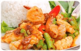 ข้าวผัดพริกเผาทะเล